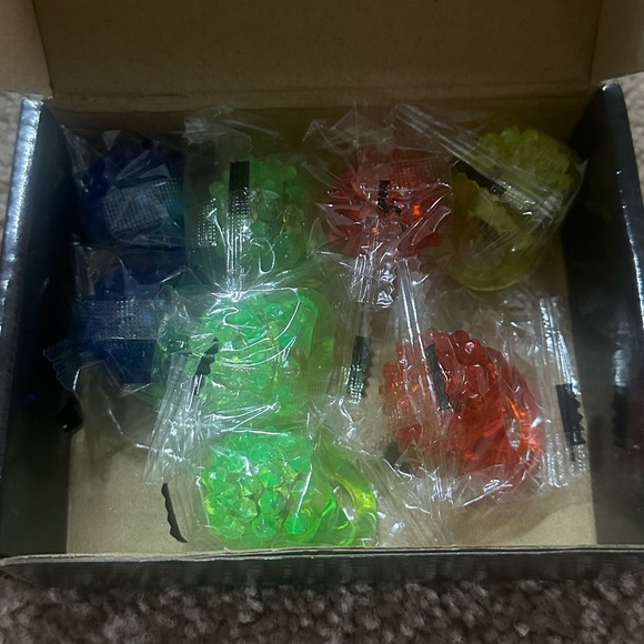 Flashing Bumpy Rings 8PCS - Picture 2 of 3